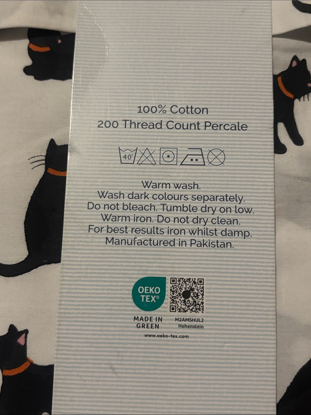 NWT Cath Kidston Black Cat Halloween Full Sheet Set - Picture 4 of 5
